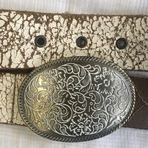 Distressed Western Style Belt